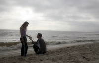 A happy conclusion to pre-engagement counseling: A Beach Proposal